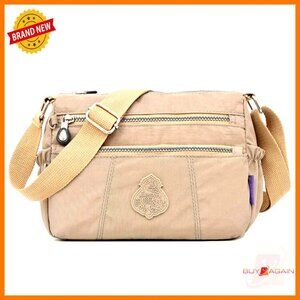 Waterproof Nylon Crossbody Shoulder Bag Messenger Purse Work Travel